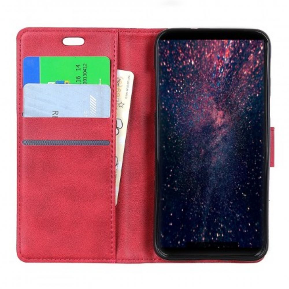 Folio-hoesje voor Huawei P30 Lite Retro Mat Leereffect