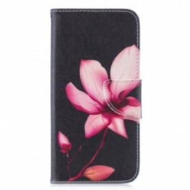 Folio-hoesje voor Huawei P30 Lite Roze Bloem