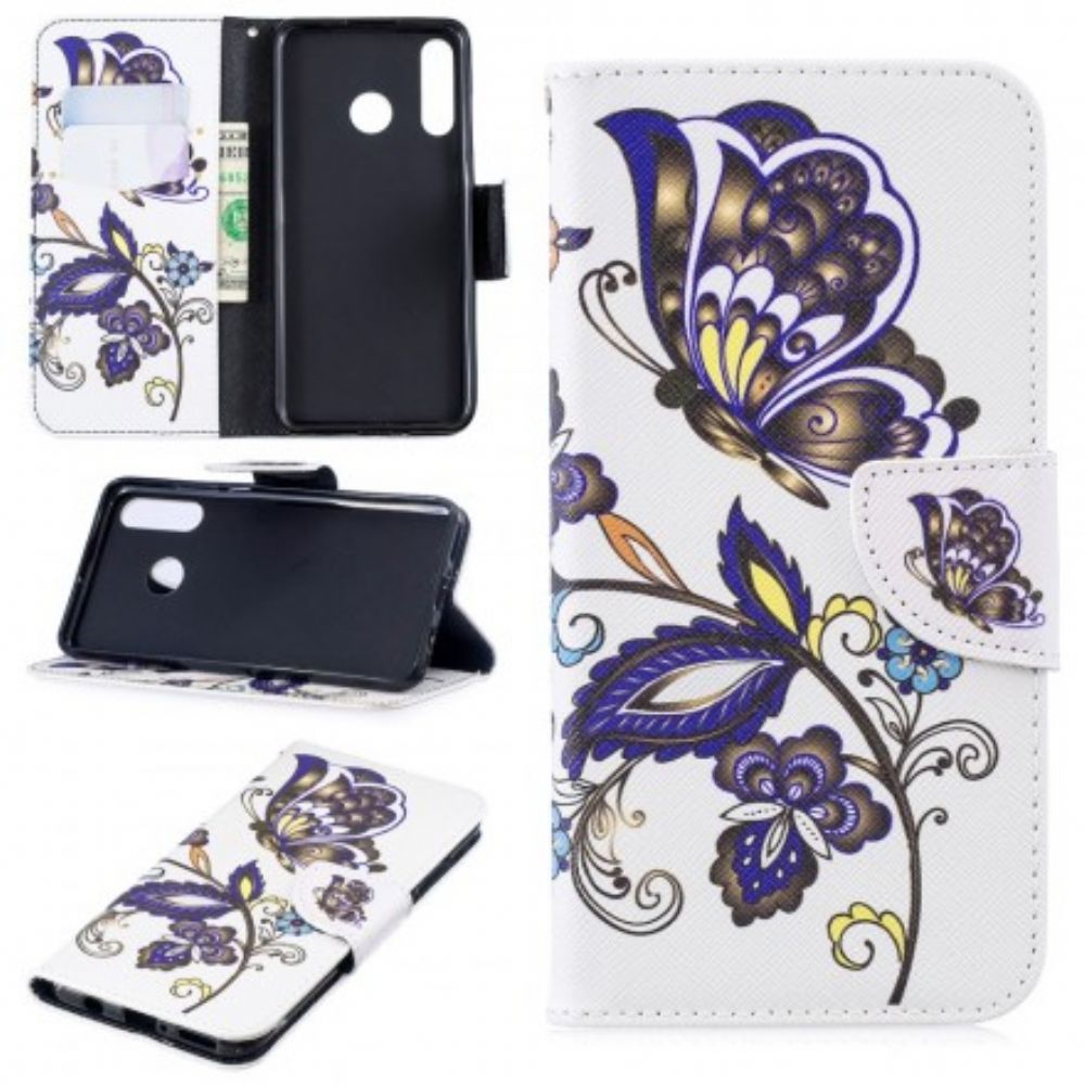 Folio-hoesje voor Huawei P30 Lite Vlindertattoo