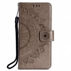 Folio-hoesje voor Huawei P30 Lite Zon Mandala