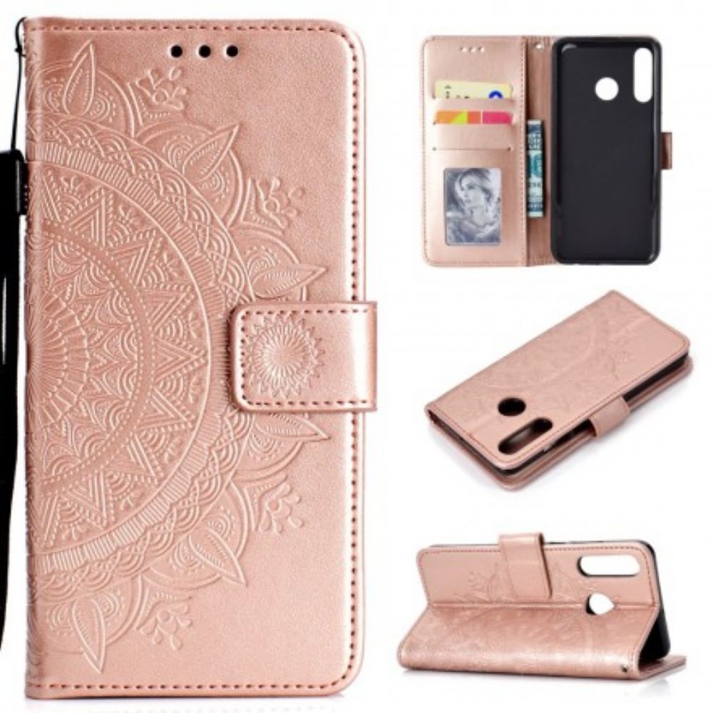 Folio-hoesje voor Huawei P30 Lite Zon Mandala