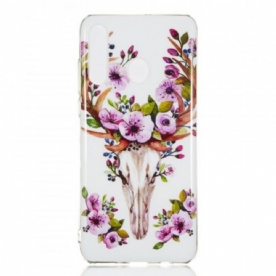 Hoesje voor Huawei P30 Lite Fluorescerende Bloem Eland