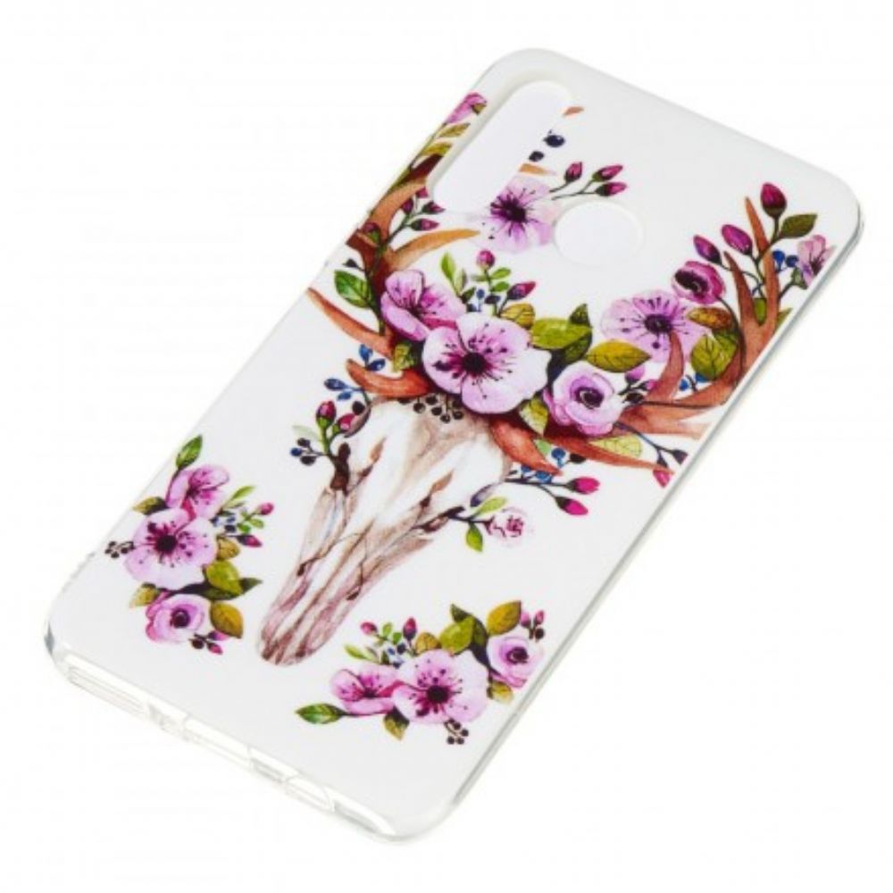 Hoesje voor Huawei P30 Lite Fluorescerende Bloem Eland