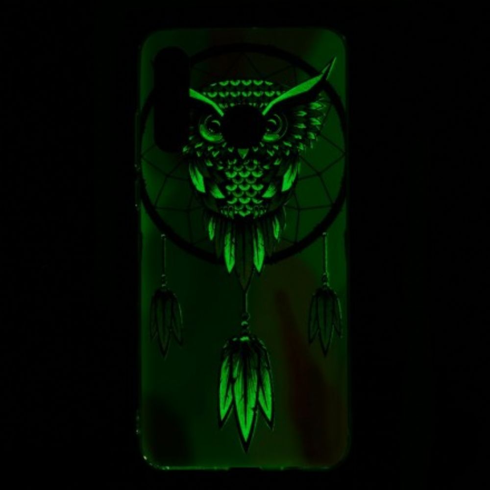 Hoesje voor Huawei P30 Lite Fluorescerende Uil Dromenvanger