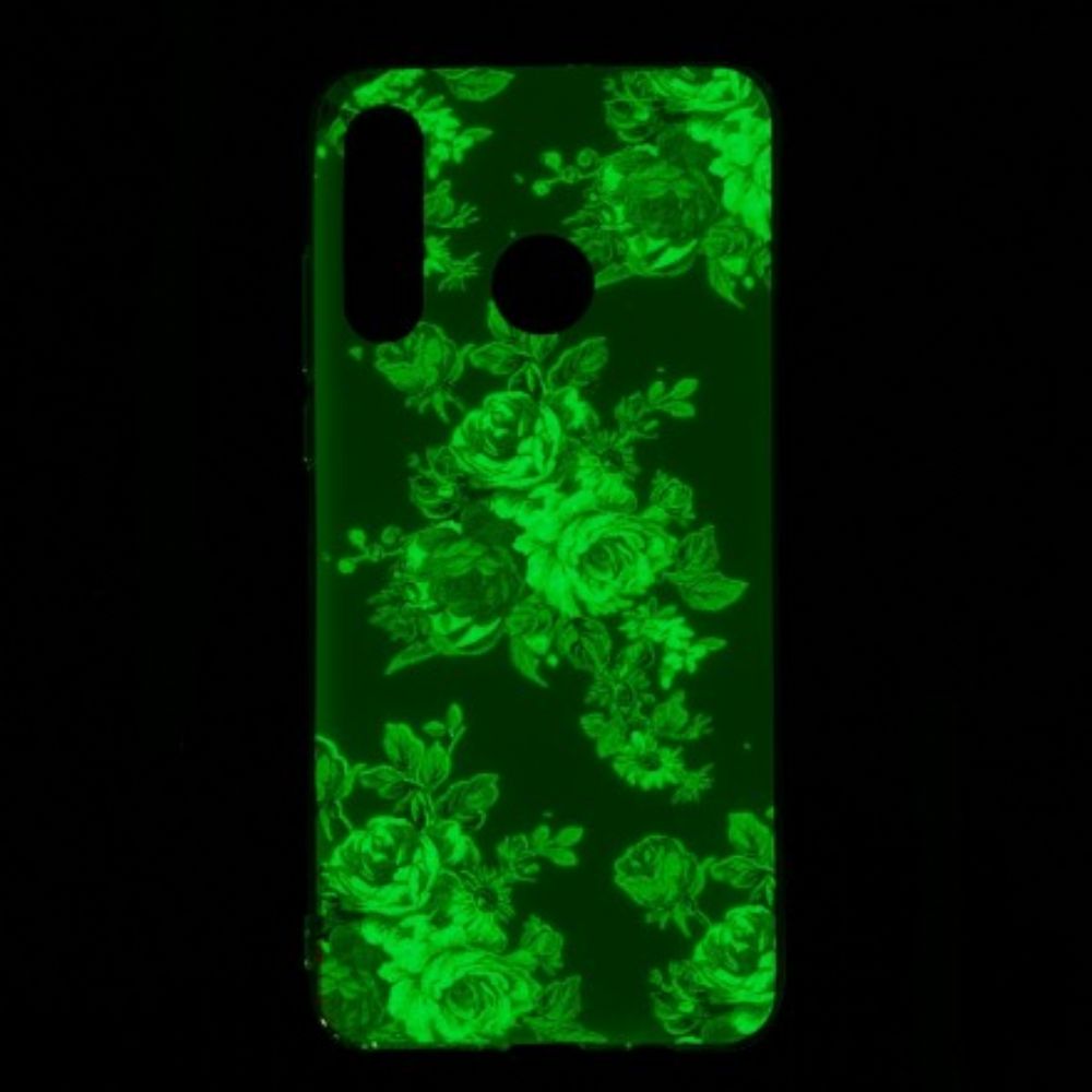 Hoesje voor Huawei P30 Lite Fluorescerende Vrijheidsbloemen