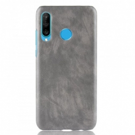 Hoesje voor Huawei P30 Lite Litchi-leereffect