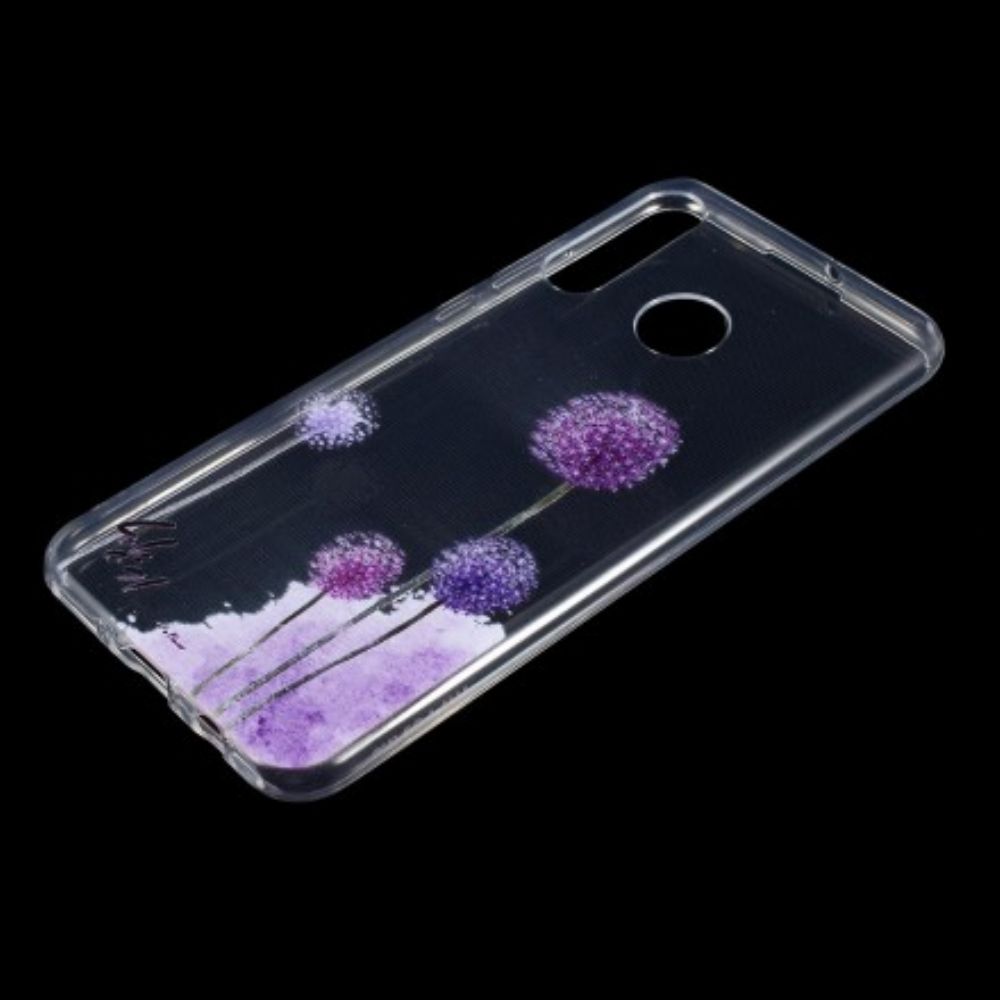 Hoesje voor Huawei P30 Lite Transparante Kleurrijke Paardebloemen