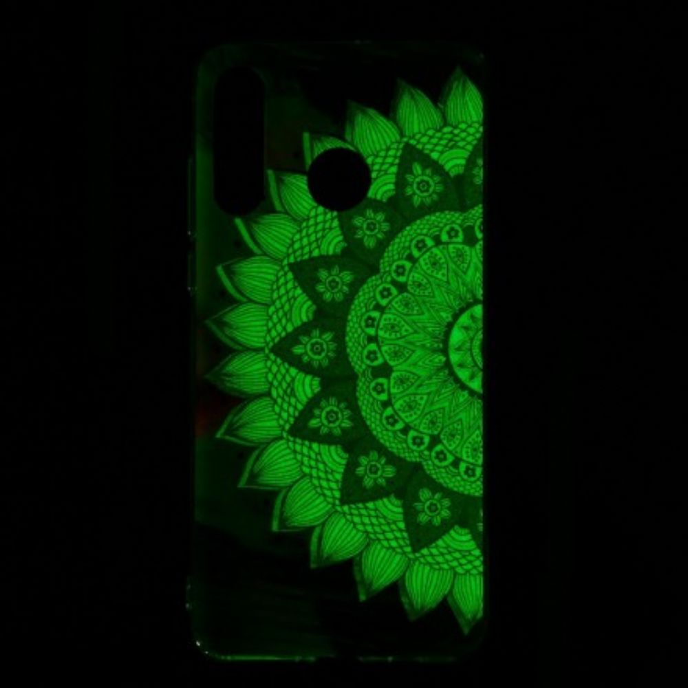 Telefoonhoesje voor Huawei P30 Lite Fluorescerende Kleurrijke Mandala