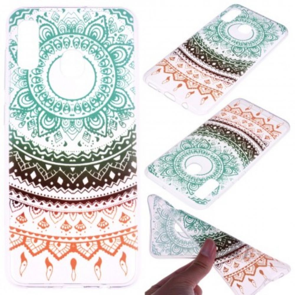 Telefoonhoesje voor Huawei P30 Lite Transparante Gekleurde Mandala