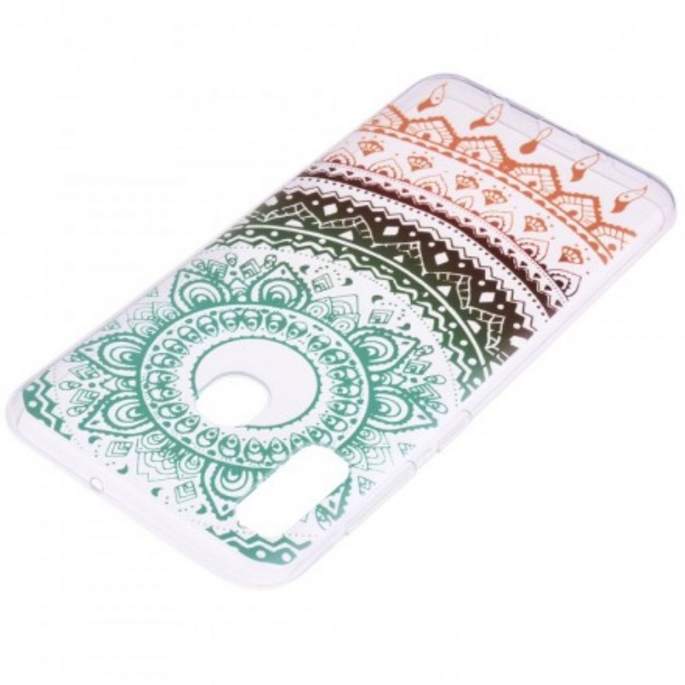 Telefoonhoesje voor Huawei P30 Lite Transparante Gekleurde Mandala