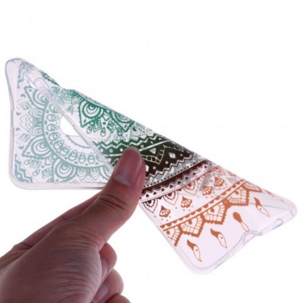 Telefoonhoesje voor Huawei P30 Lite Transparante Gekleurde Mandala