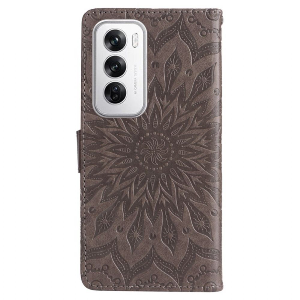 Bescherming Hoesje Oppo Reno 12 5g Mandala Met Bandje