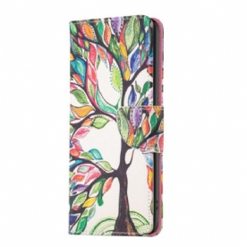 Flip Case Leren Oppo Reno 12 5g Levensboom