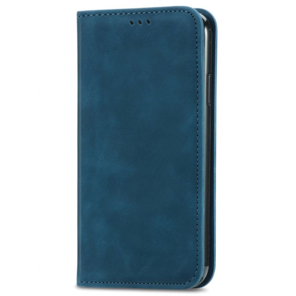 Folio-hoesje Oppo Reno 12 5g Suède-effect Bescherming Hoesje