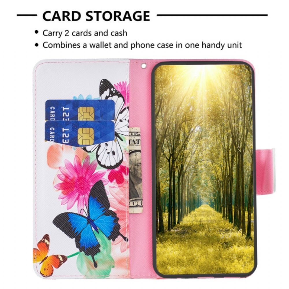 Folio-hoesje Oppo Reno 12 5g Telefoonhoesje Twee Vlinders