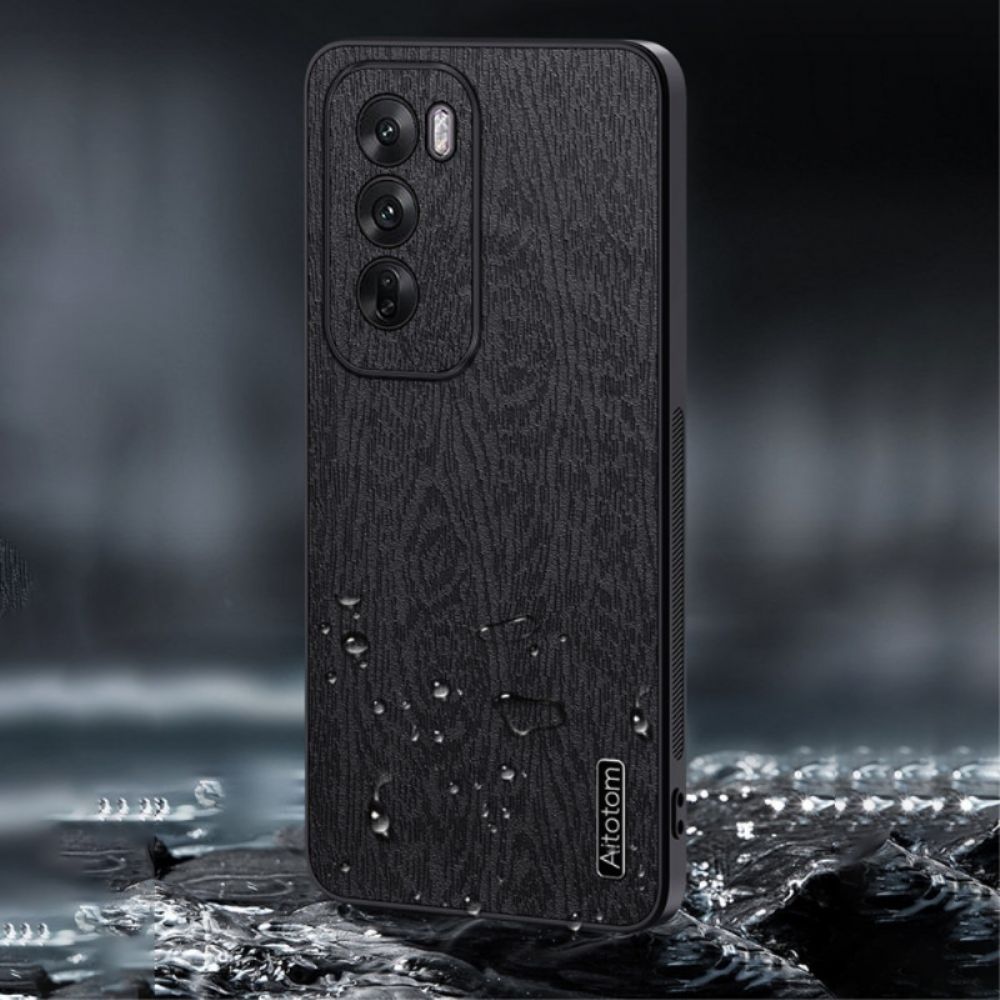 Hoesje Voor Oppo Reno 12 5g Houteffect