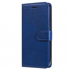 Leren Hoesje Oppo Reno 12 5g Ledereffect Met Riem Bescherming Hoesje