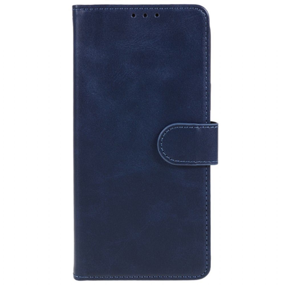 Leren Hoesje Voor Oppo Reno 12 5g Kunstleer Met Riem