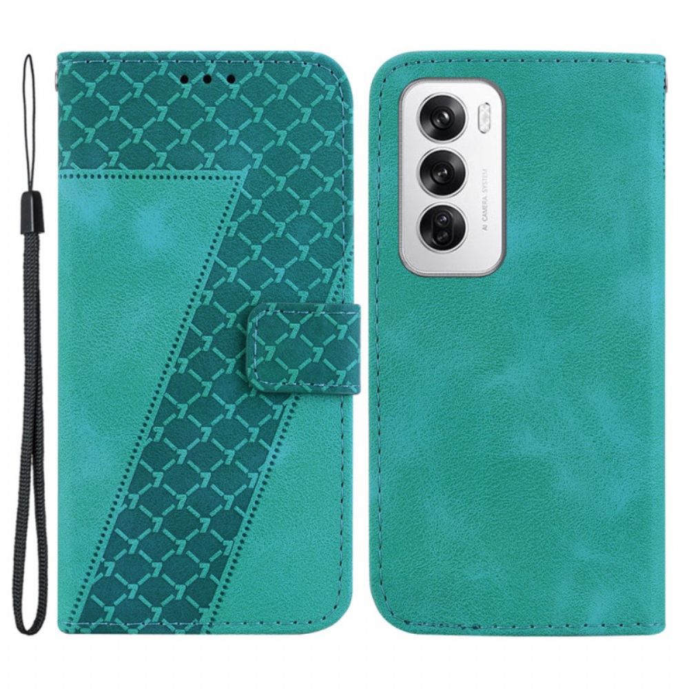 Leren Hoesje Voor Oppo Reno 12 5g Uitvoering 7