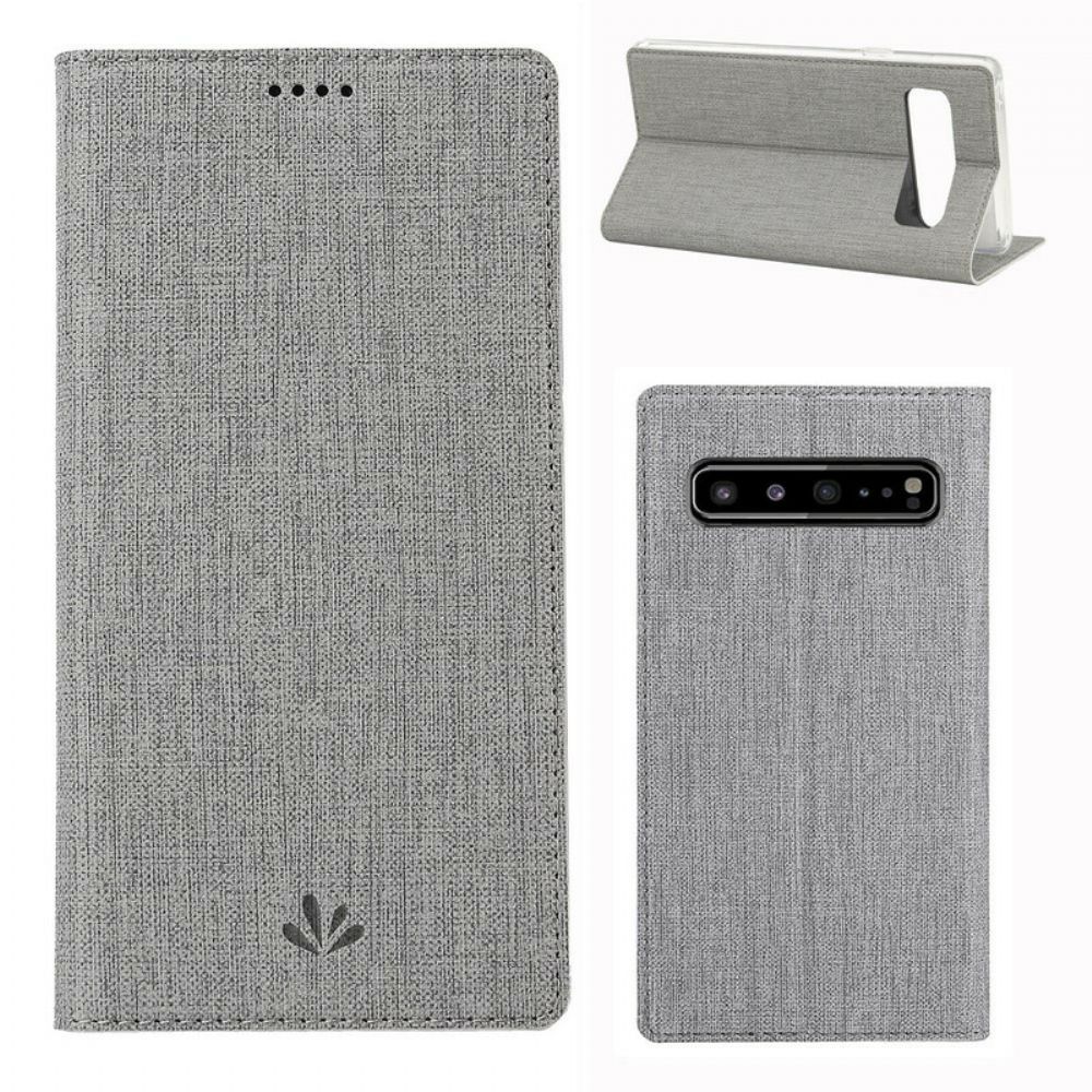 Bescherming Hoesje voor Samsung Galaxy S10 5G Folio-hoesje Vili Dmx Getextureerd