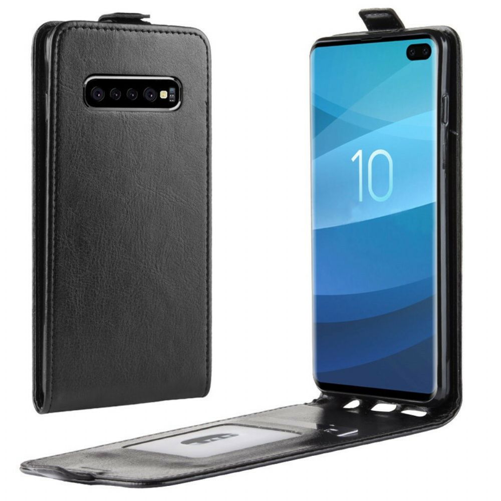 Folio-hoesje voor Samsung Galaxy S10 5G Flip Case Opvouwbaar Leereffect