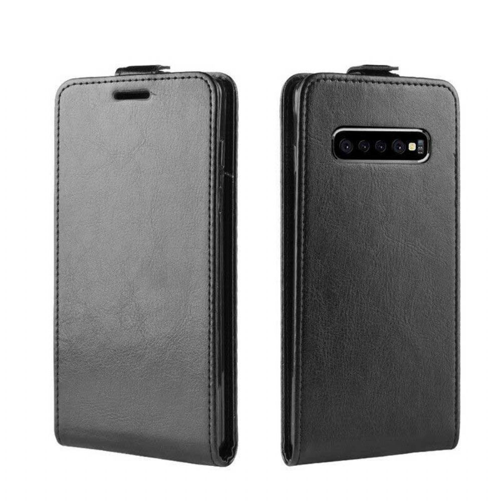 Folio-hoesje voor Samsung Galaxy S10 5G Flip Case Opvouwbaar Leereffect