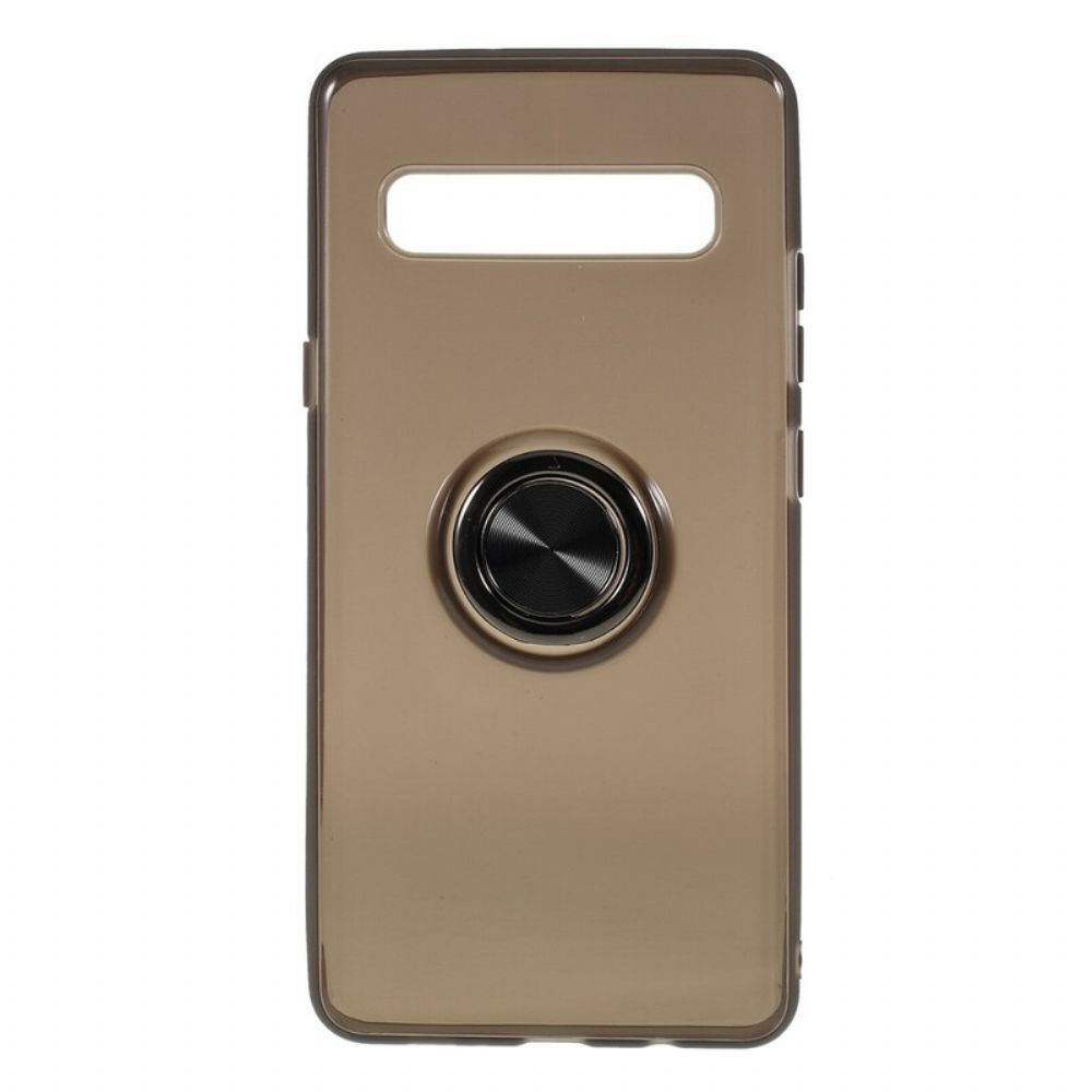 Hoesje voor Samsung Galaxy S10 5G Transparante Metalen Ring