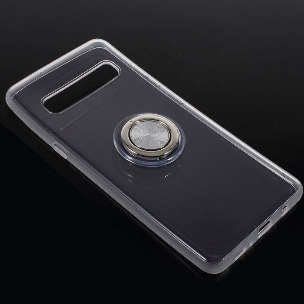 Hoesje voor Samsung Galaxy S10 5G Transparante Metalen Ring