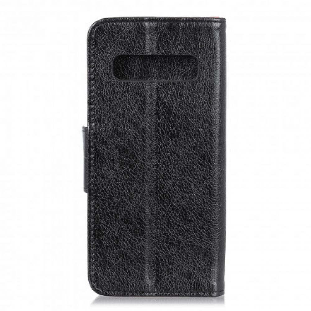 Leren Hoesje voor Samsung Galaxy S10 5G Gesplitst Nappaleer