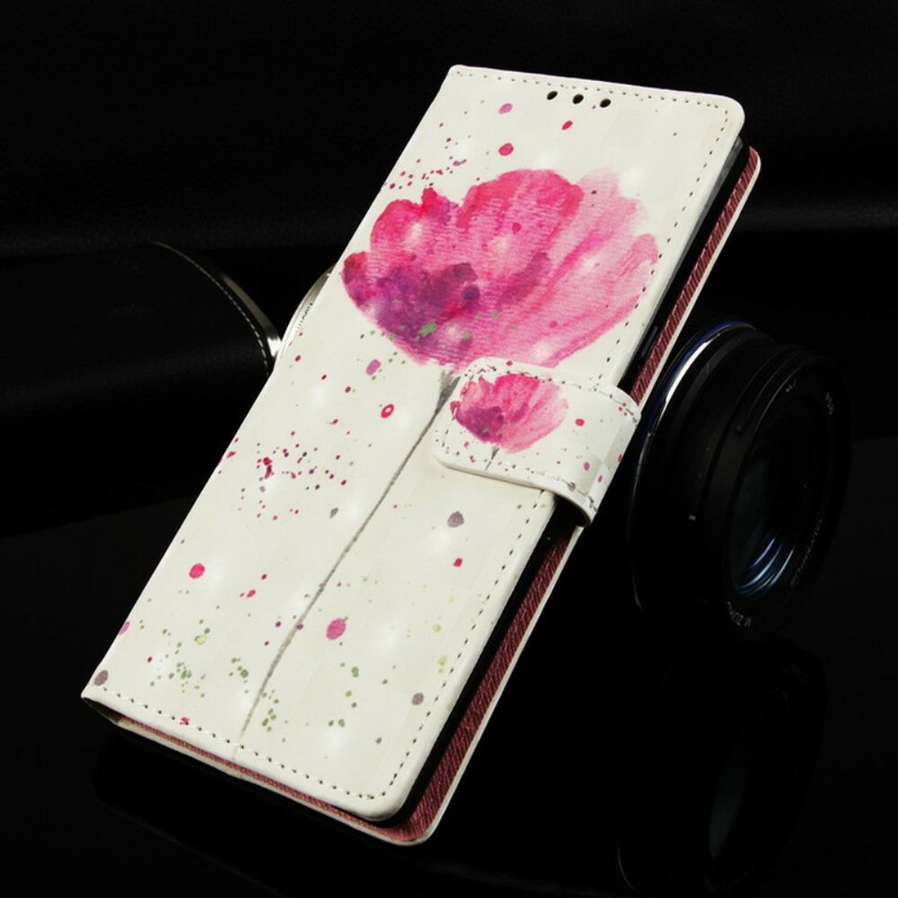 Telefoonhoesje Leren Hoesje voor Samsung Galaxy S10 5G Aquarel Halster