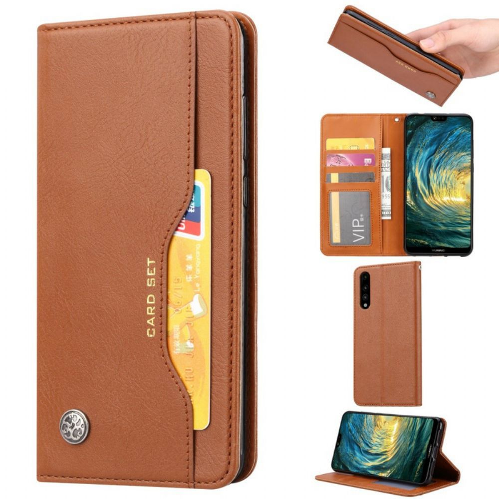 Bescherming Hoesje voor Xiaomi Mi A3 Folio-hoesje Kunstleer Kaarthouder