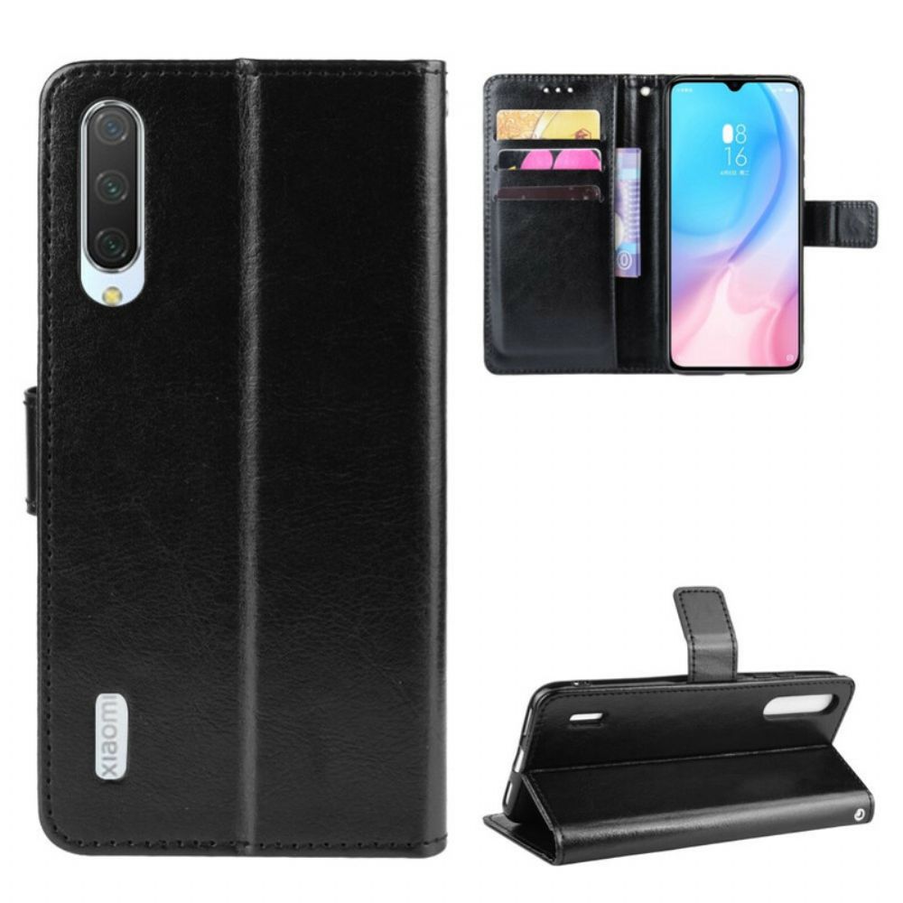 Flip Case voor Xiaomi Mi A3 Lederen Ontwerp Met Riem