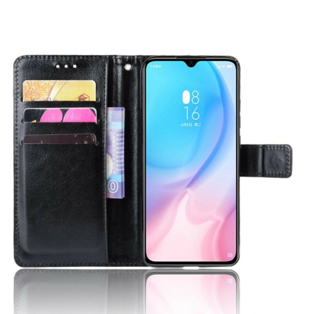 Flip Case voor Xiaomi Mi A3 Lederen Ontwerp Met Riem