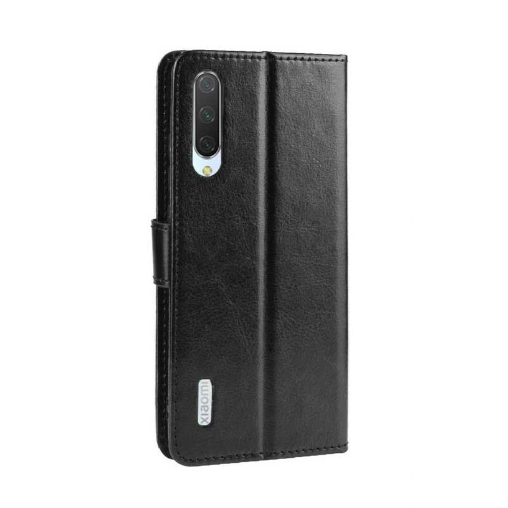 Flip Case voor Xiaomi Mi A3 Lederen Ontwerp Met Riem