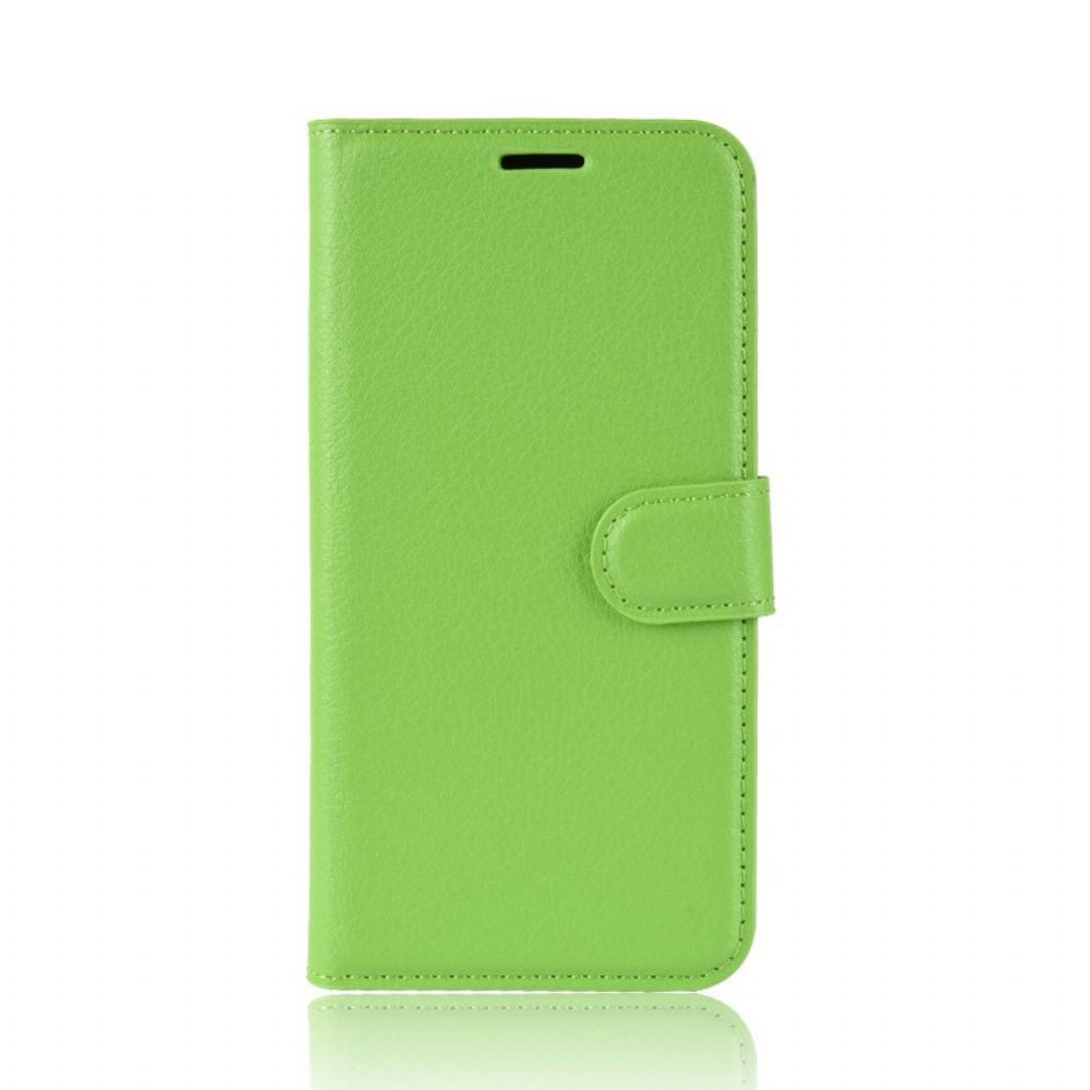 Folio-hoesje voor Xiaomi Mi A3 Premium Litchi Leder Effect