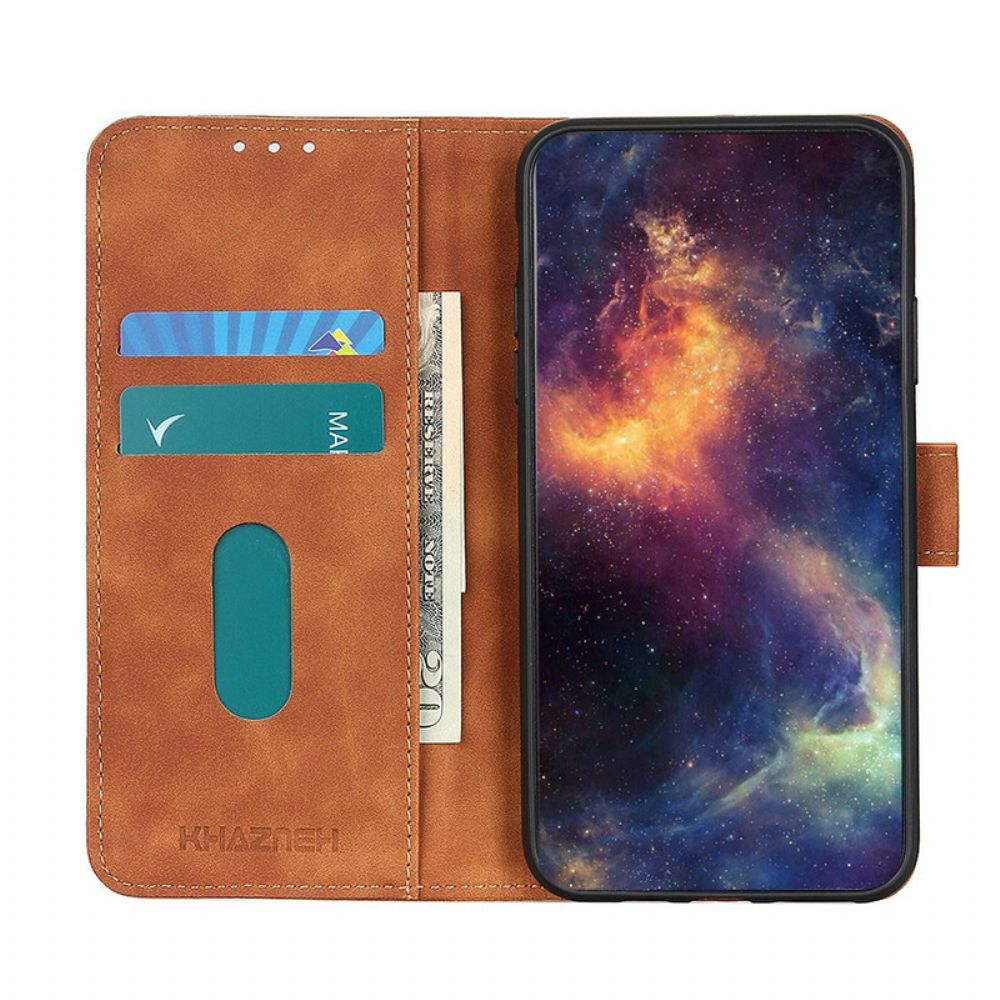 Folio-hoesje voor Xiaomi Mi A3 Vintage Leereffect Khazneh