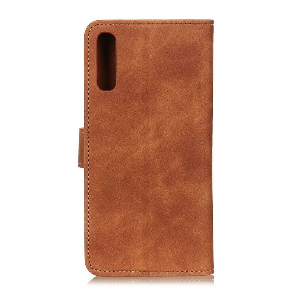 Folio-hoesje voor Xiaomi Mi A3 Vintage Leereffect Khazneh