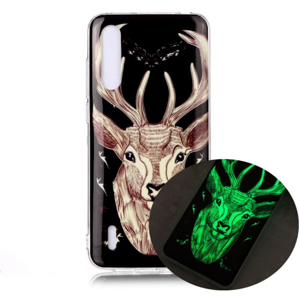 Hoesje voor Xiaomi Mi A3 Fluorescerend Majestueus Hert