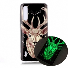 Hoesje voor Xiaomi Mi A3 Fluorescerend Majestueus Hert