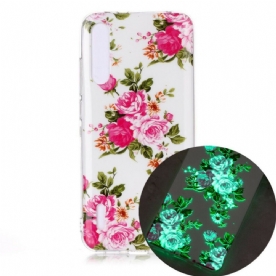 Hoesje voor Xiaomi Mi A3 Fluorescerende Vrijheidsbloemen