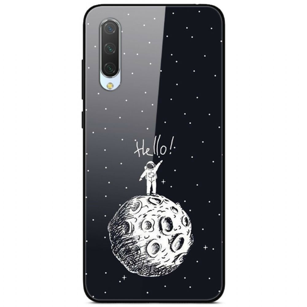 Hoesje voor Xiaomi Mi A3 Hallo Maan Gehard Glas