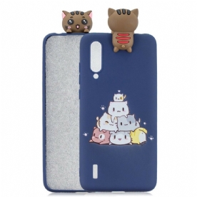 Hoesje voor Xiaomi Mi A3 Stapel 3d Katten