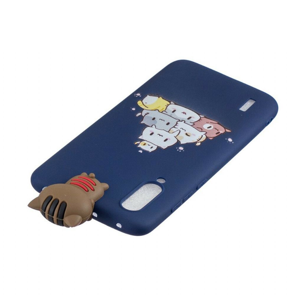 Hoesje voor Xiaomi Mi A3 Stapel 3d Katten