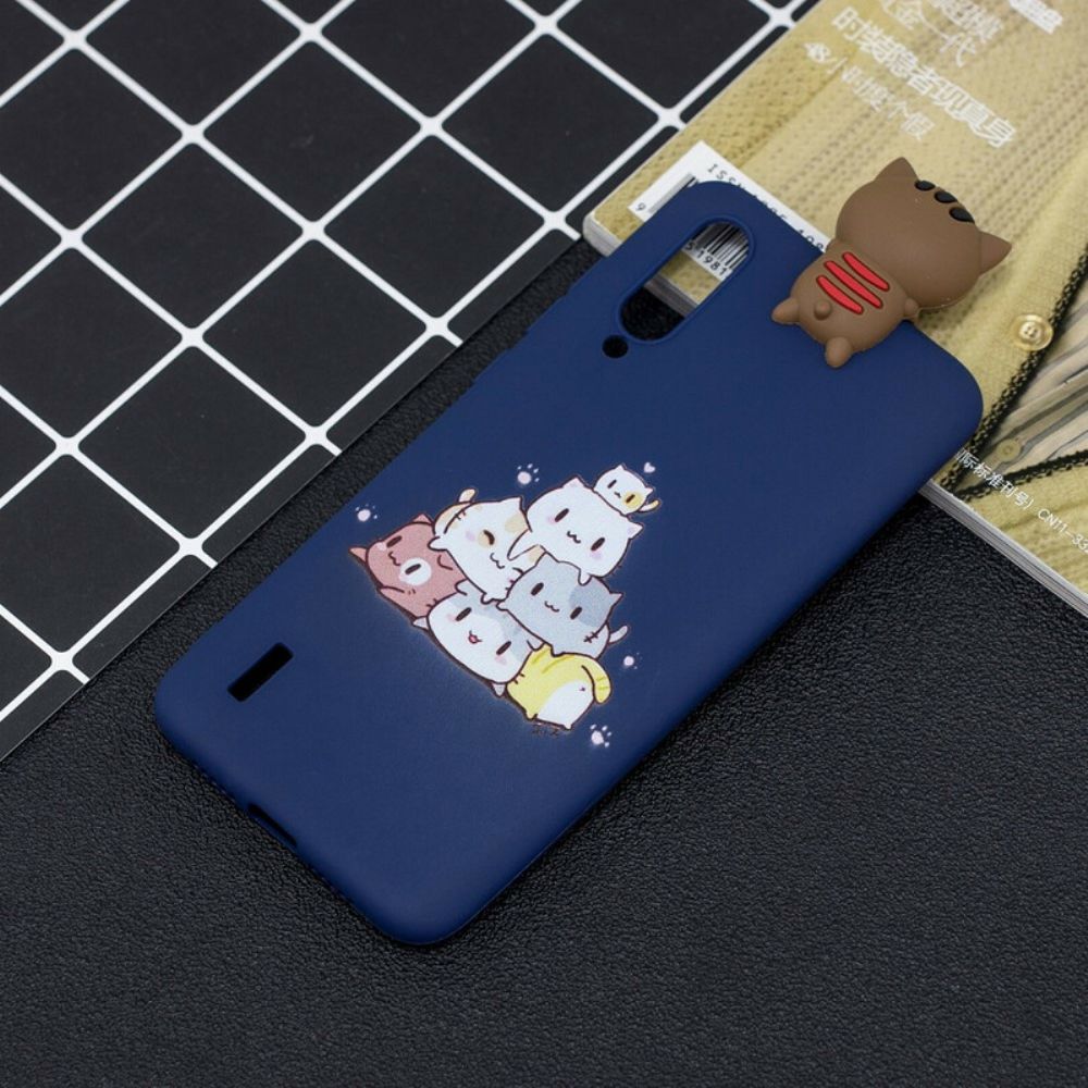 Hoesje voor Xiaomi Mi A3 Stapel 3d Katten