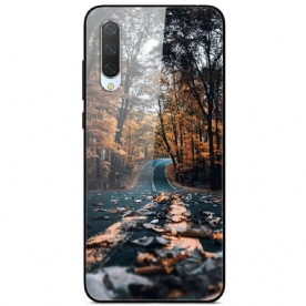 Hoesje voor Xiaomi Mi A3 Weg Van Gehard Glas Naar Geluk