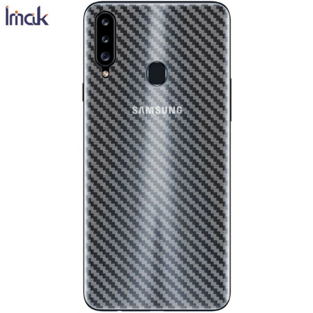 Achterste Beschermfolie Voor Samsung Galaxy A20S Carbon Style Imak