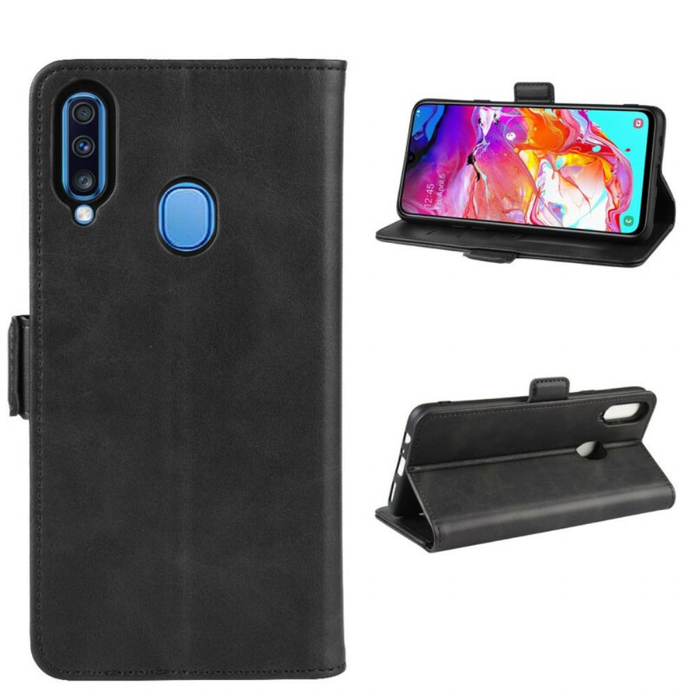 Folio-hoesje voor Samsung Galaxy A20s Flip Case Dubbele Klep