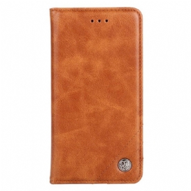 Bescherming Hoesje voor Xiaomi 12 Pro Folio-hoesje Stijl Lederen Klinknagel