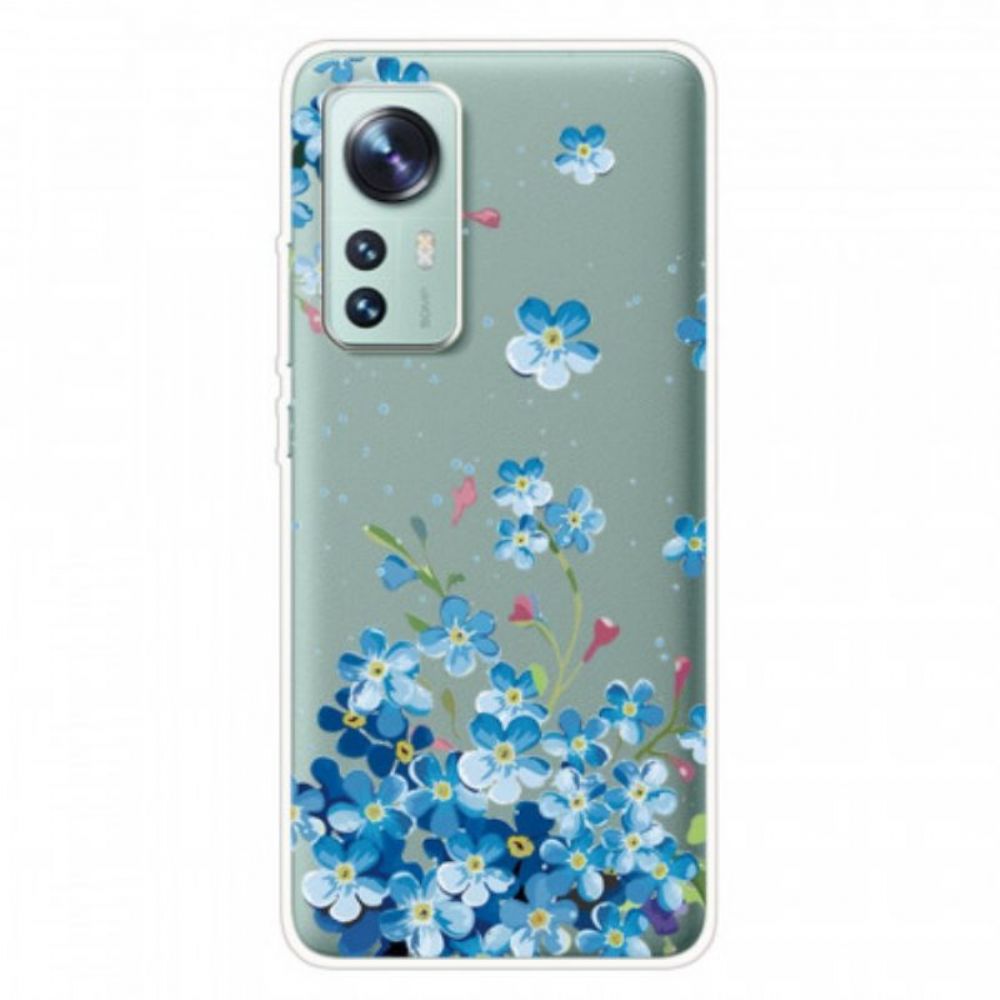 Hoesje voor Xiaomi 12 Pro Blauwe Bloemen