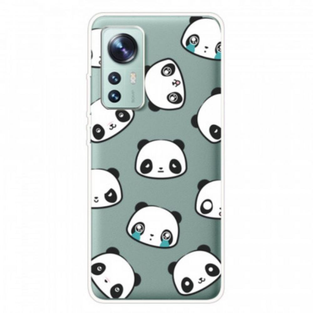 Hoesje voor Xiaomi 12 Pro Panda Koppen